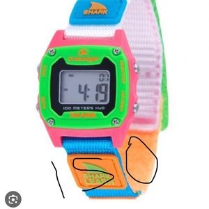 Freestyle shark leash mini neon/black ISO